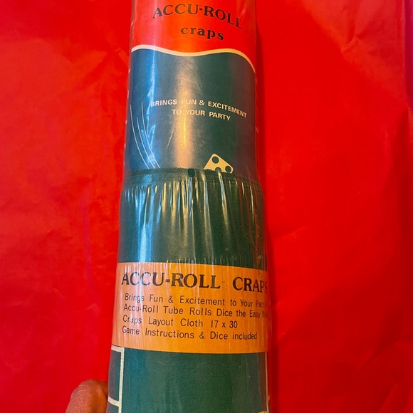 Tobax Games Rare Vintage Accuroll Craps Layout Cloth 7x3 Poshmark